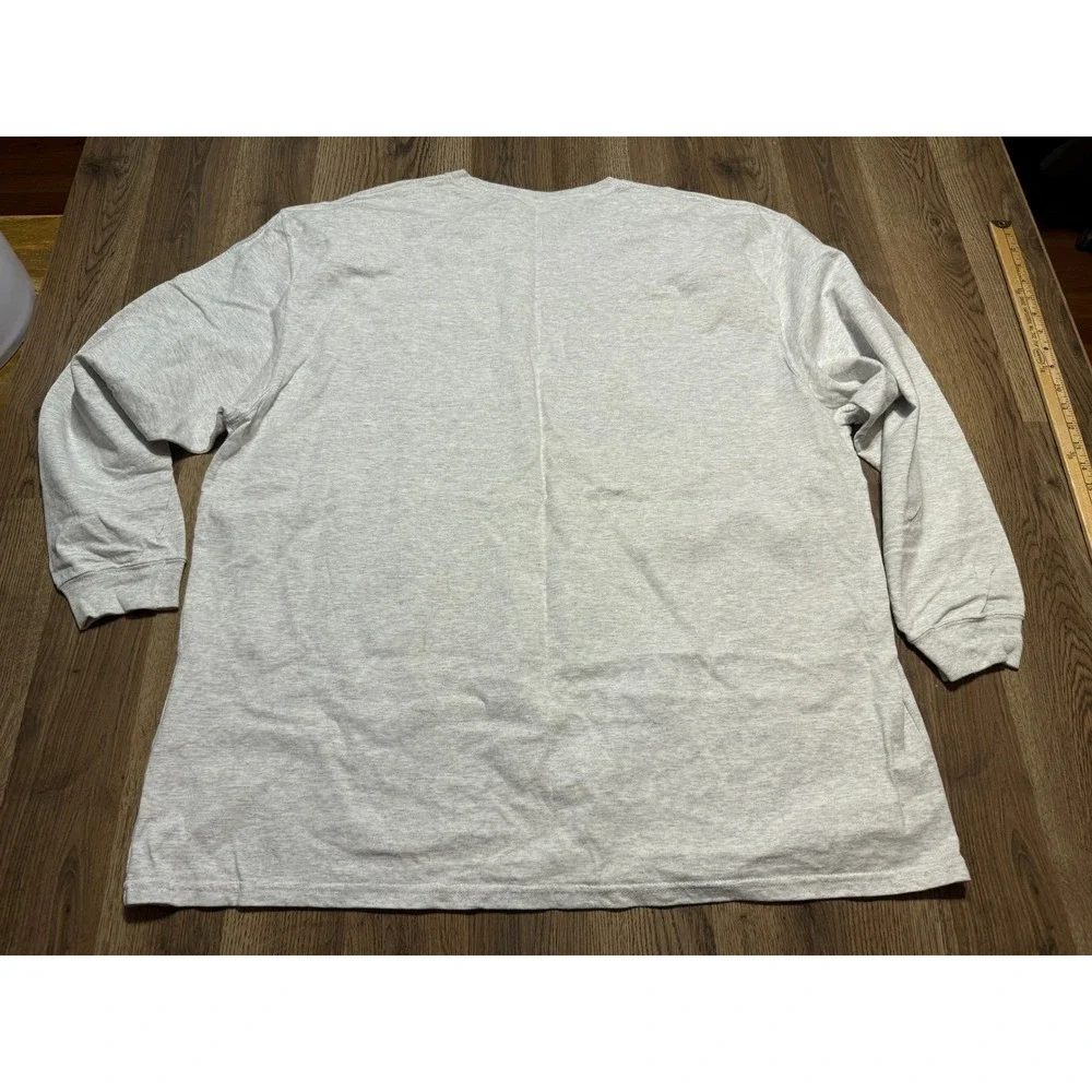 Carhartt Shirts Mens 2XL Gray Long Sleeve Pocket Crewneck Heavyweight